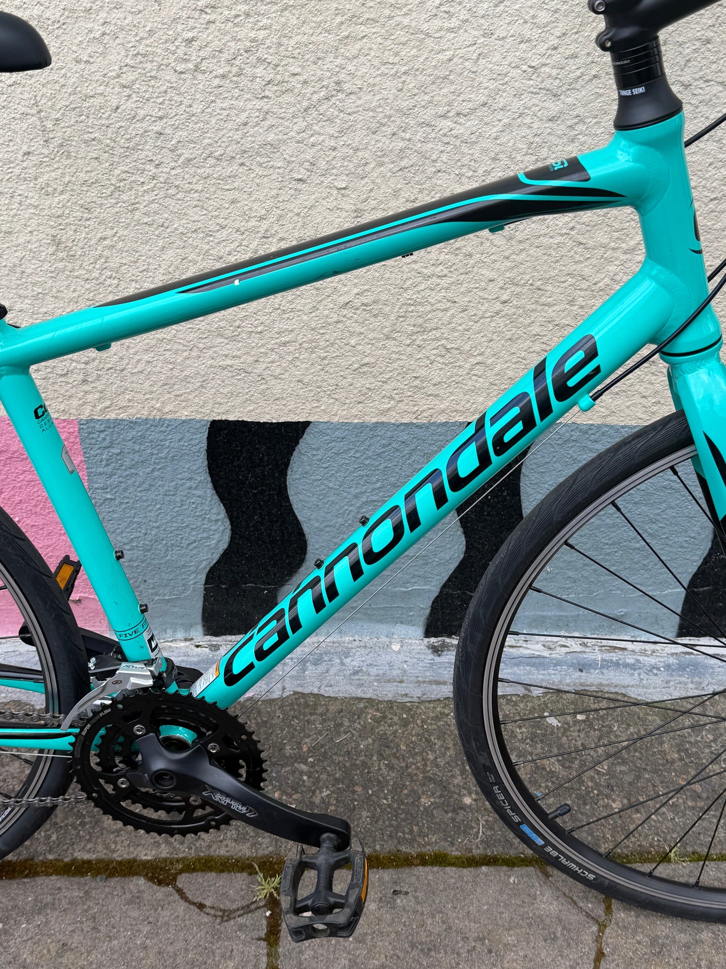 Cannondale C4 commuter TEAL hybrid bike large custom refurbished