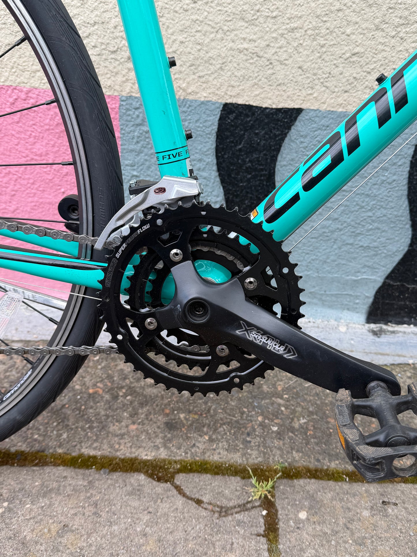 Cannondale C4 commuter TEAL hybrid bike large custom refurbished