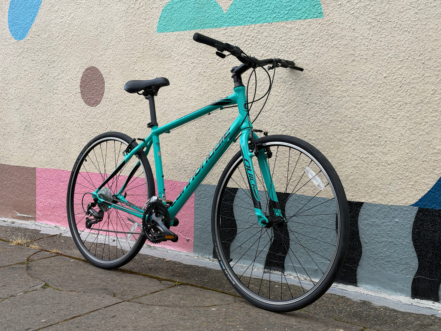 Cannondale C4 commuter TEAL hybrid bike large custom refurbished