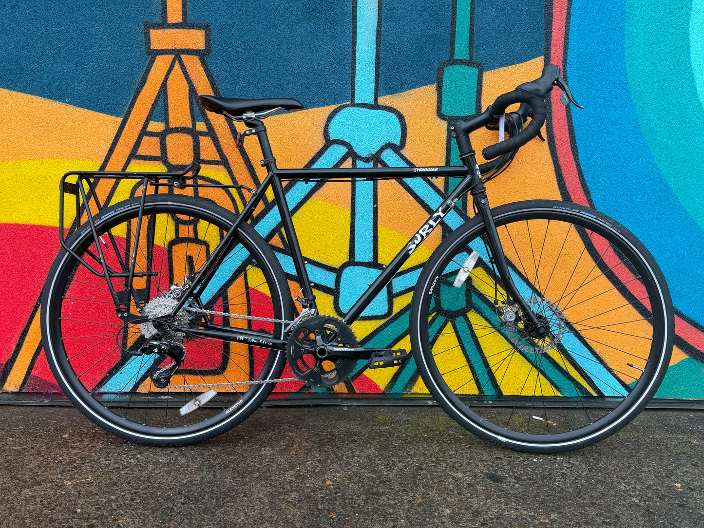 Surly straggler all road bike SRAM apex 2x10 group 700c wheels 52cm frame custom refurbished