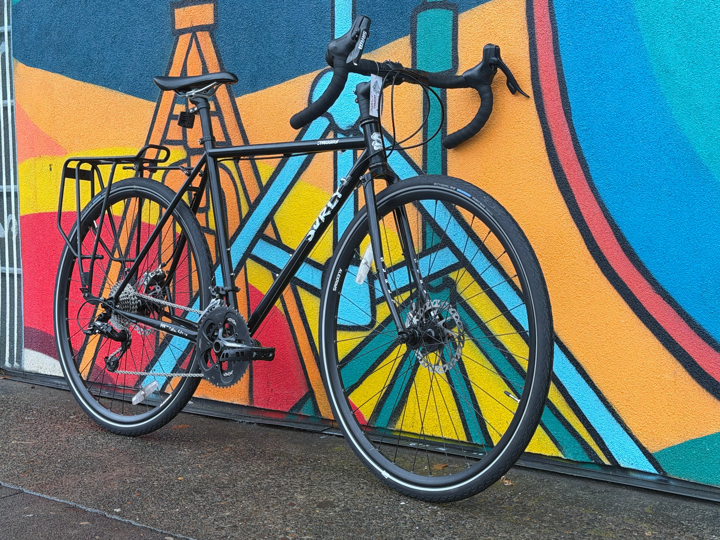 Surly straggler all road bike SRAM apex 2x10 group 700c wheels 52cm frame custom refurbished