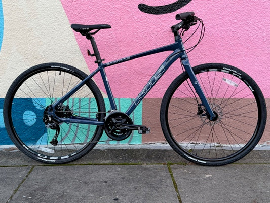 KHS XRoute 300 commuter hybrid bike 700c wheels Blue Bike Buddy